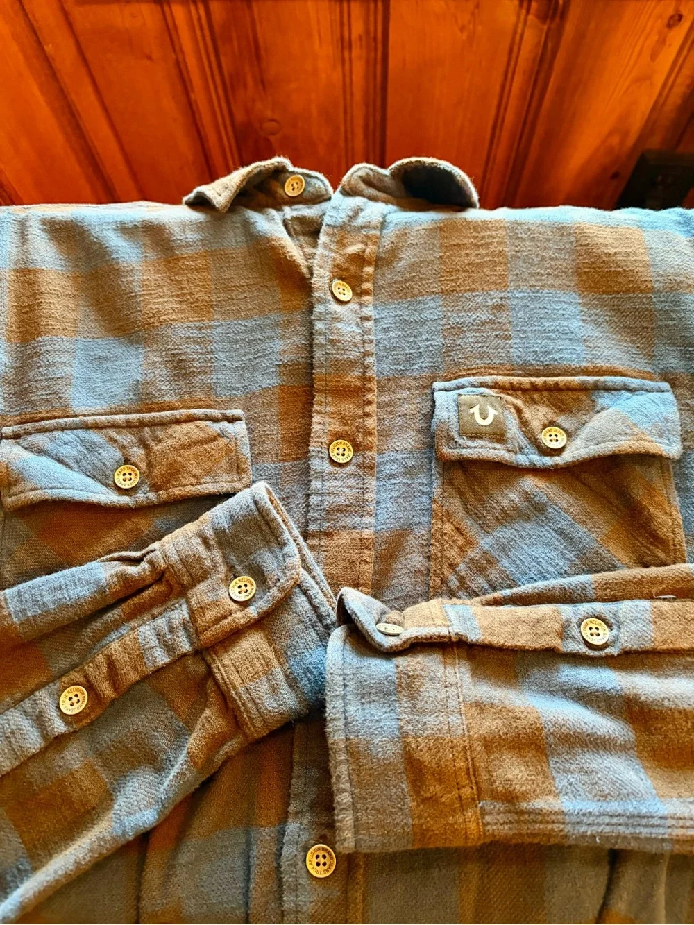 True Religion Long-Sleeve Plaid Flannel